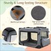 M Collapsible Soft Dog Crate  with Mesh Windows And 3 Doors Travel Crates for Small Medium Large Dogs Pet Carrier