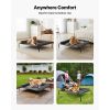 Elevated Dog Bed for Large Dogs, Portable Raised Dog Cot with Washable Pillow