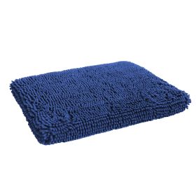 DGS Pet Products Dirty Dog Cushion Pad Small Brown 19" x 24" x 2.5" (Color: Bermuda Blue, size: small)